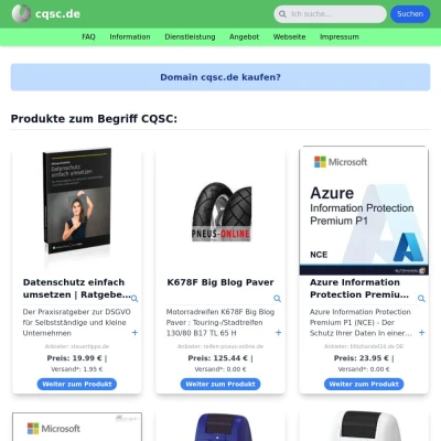 Screenshot cqsc.de