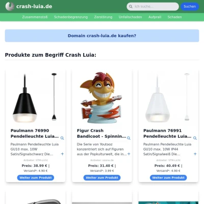 Screenshot crash-luia.de