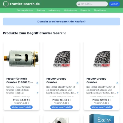 Screenshot crawler-search.de