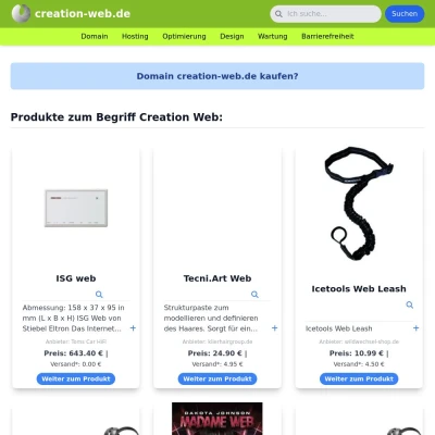 Screenshot creation-web.de