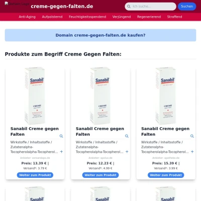 Screenshot creme-gegen-falten.de