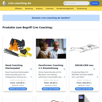 Screenshot crm-coaching.de