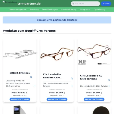 Screenshot crm-partner.de
