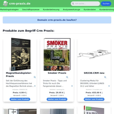 Screenshot crm-praxis.de