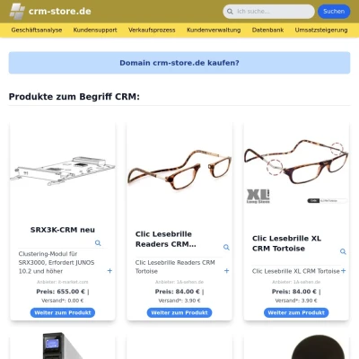Screenshot crm-store.de