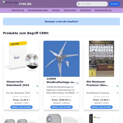 Screenshot crmi.de