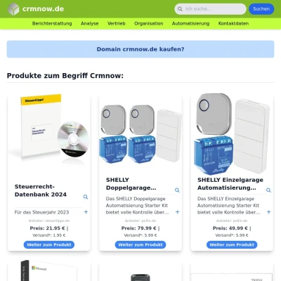 Screenshot crmnow.de