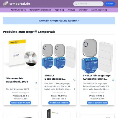 Screenshot crmportal.de