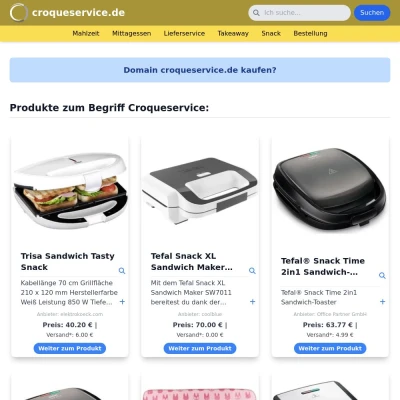 Screenshot croqueservice.de