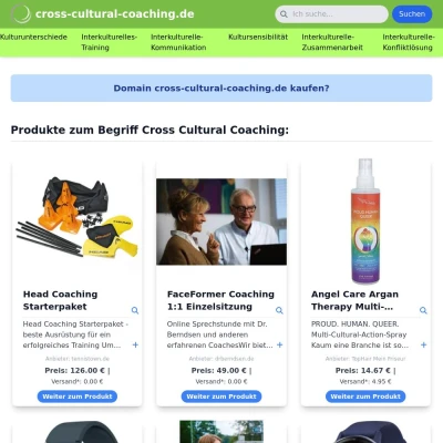 Screenshot cross-cultural-coaching.de