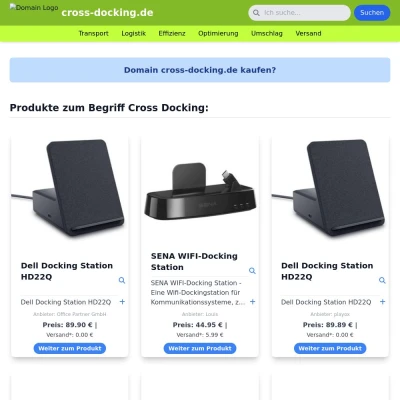 Screenshot cross-docking.de