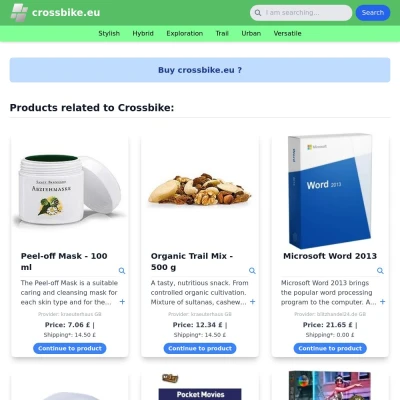 Screenshot crossbike.eu