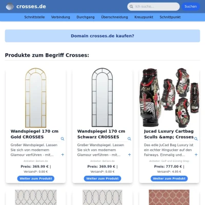 Screenshot crosses.de