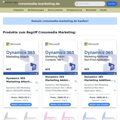 Screenshot crossmedia-marketing.de