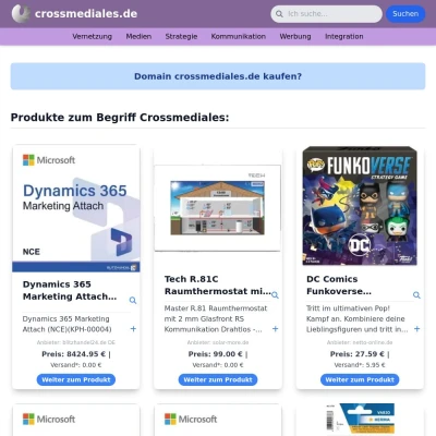 Screenshot crossmediales.de