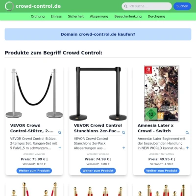 Screenshot crowd-control.de