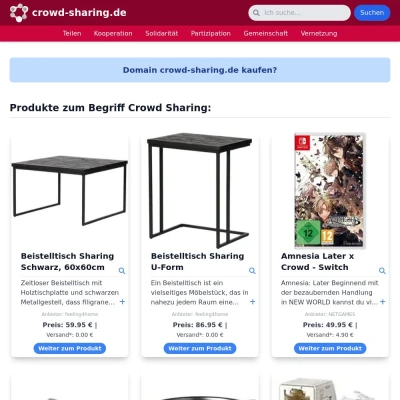 Screenshot crowd-sharing.de