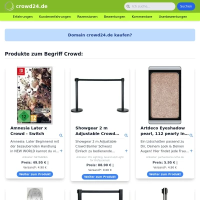 Screenshot crowd24.de