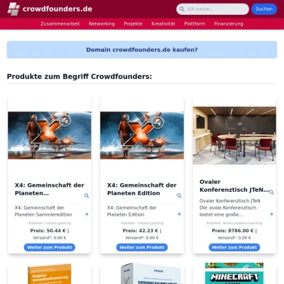 Screenshot crowdfounders.de