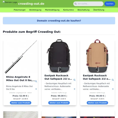 Screenshot crowding-out.de