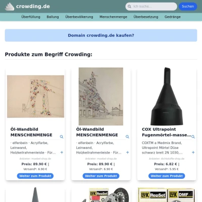 Screenshot crowding.de