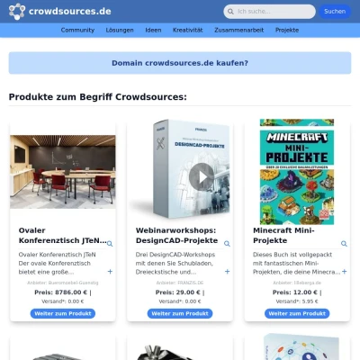 Screenshot crowdsources.de