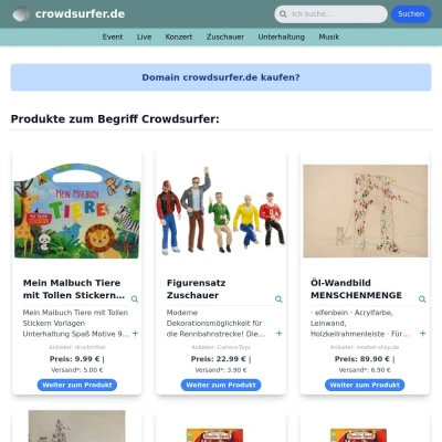 Screenshot crowdsurfer.de