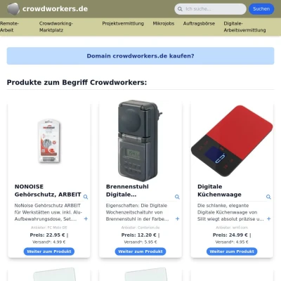 Screenshot crowdworkers.de