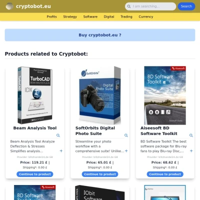 Screenshot cryptobot.eu