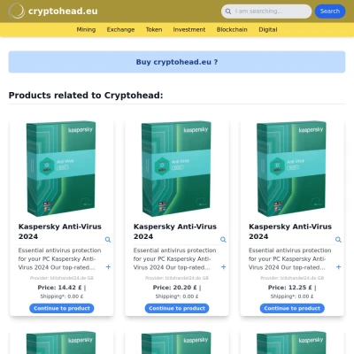 Screenshot cryptohead.eu