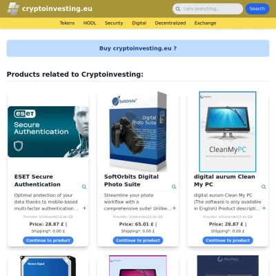 Screenshot cryptoinvesting.eu