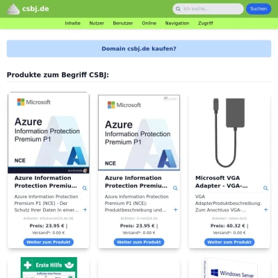 Screenshot csbj.de