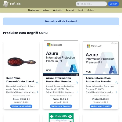 Screenshot csfl.de