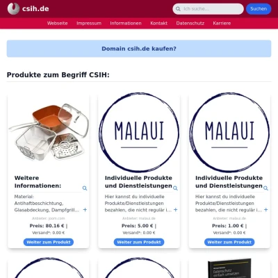 Screenshot csih.de