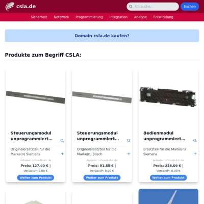 Screenshot csla.de