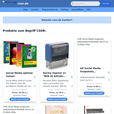 Screenshot csor.de