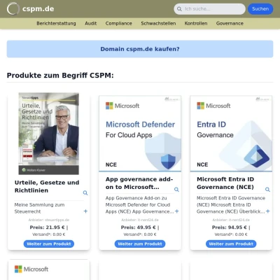 Screenshot cspm.de