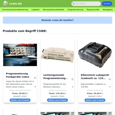 Screenshot cswe.de