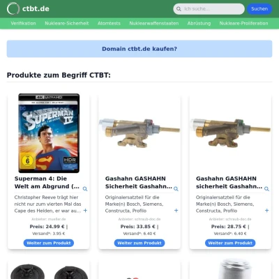 Screenshot ctbt.de
