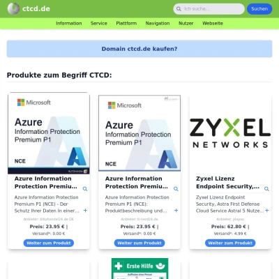 Screenshot ctcd.de