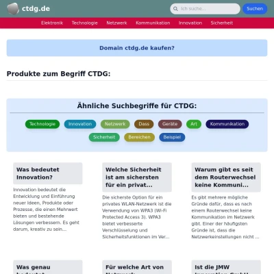 Screenshot ctdg.de