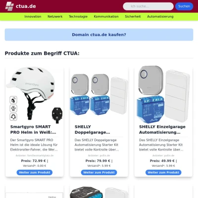 Screenshot ctua.de