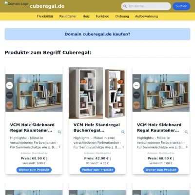 Screenshot cuberegal.de