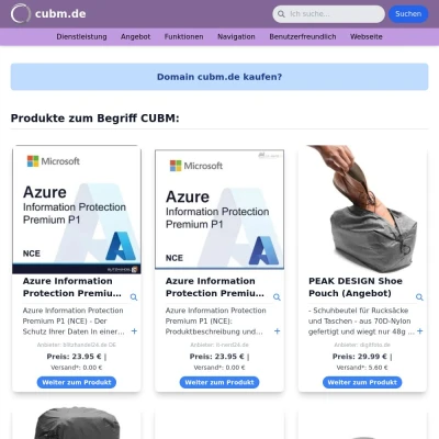 Screenshot cubm.de