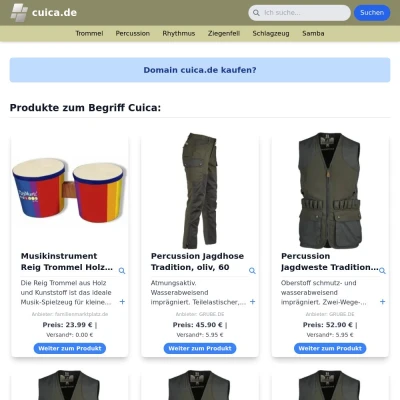 Screenshot cuica.de