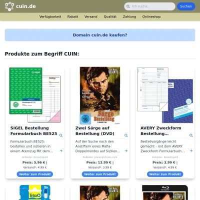 Screenshot cuin.de