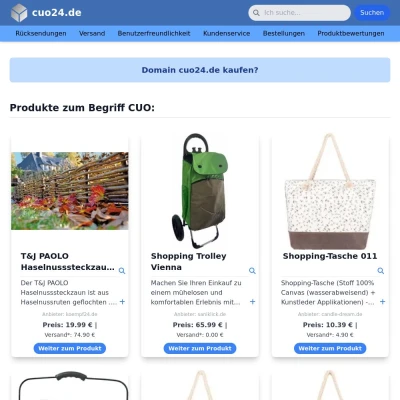 Screenshot cuo24.de