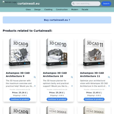Screenshot curtainwall.eu