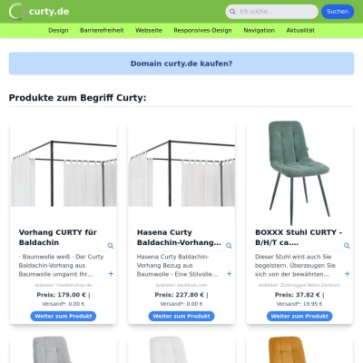 Screenshot curty.de