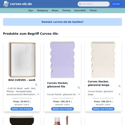 Screenshot curves-ob.de